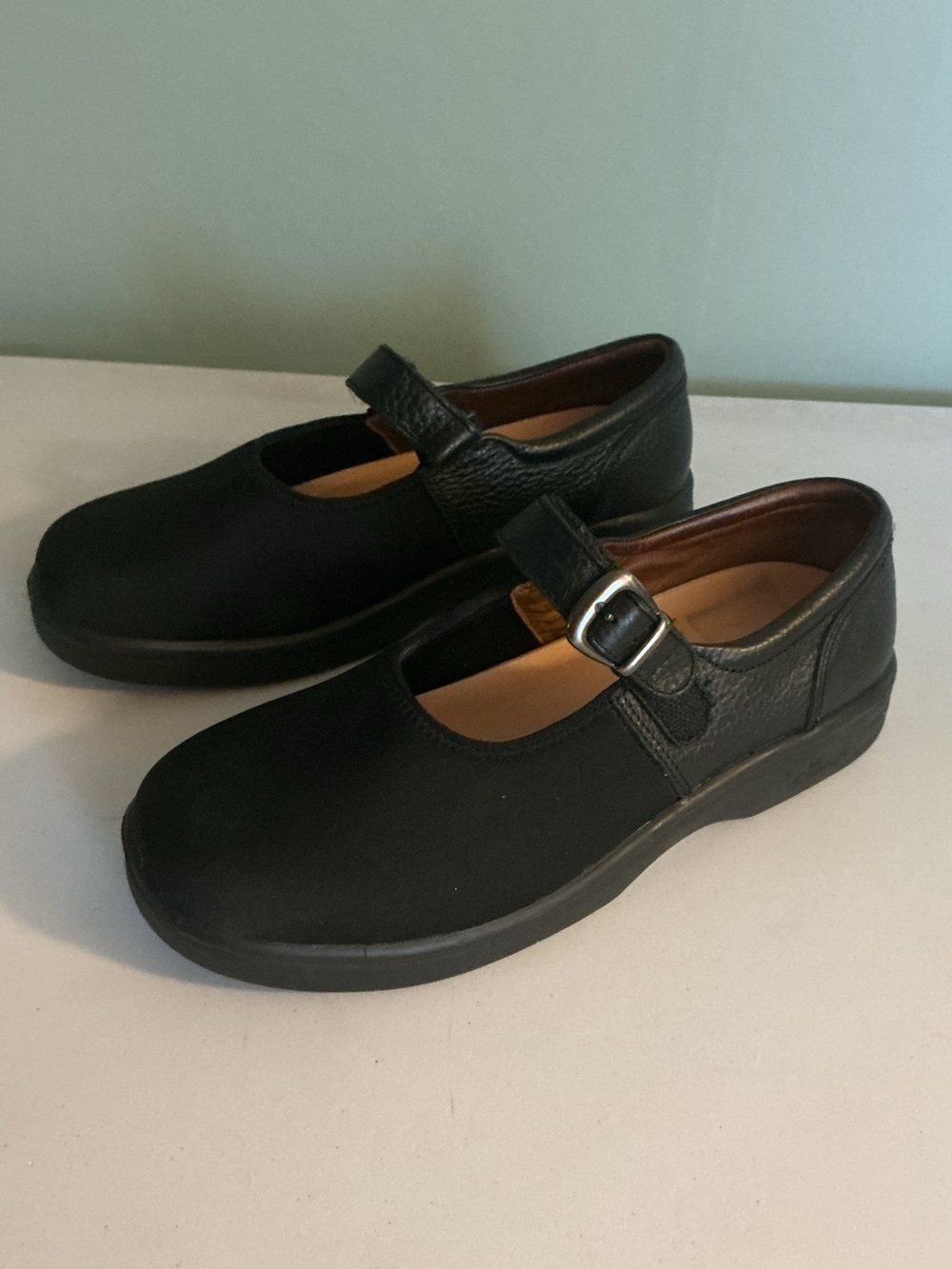 Dr. Comfort Shoe Sz 7.5W Merry Jane Black Womans Maryjane Leather/Lycra Diabetic
